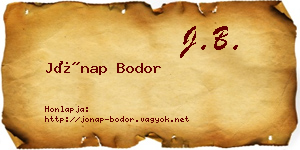 Jónap Bodor névjegykártya